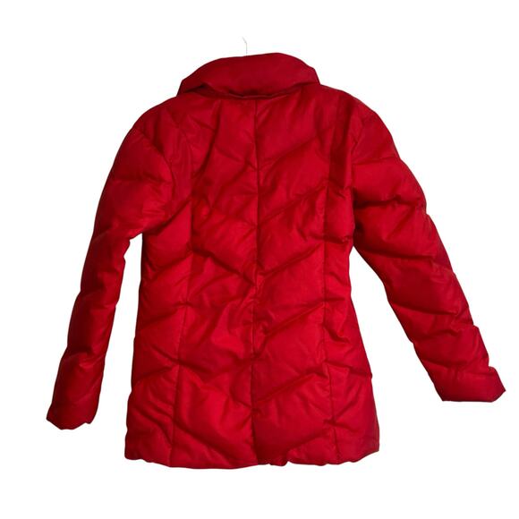 Vintage Quiksilver Red Puffer Down Full Zip Winter Ski Sports Coat Size Medium - Picture 2 of 16